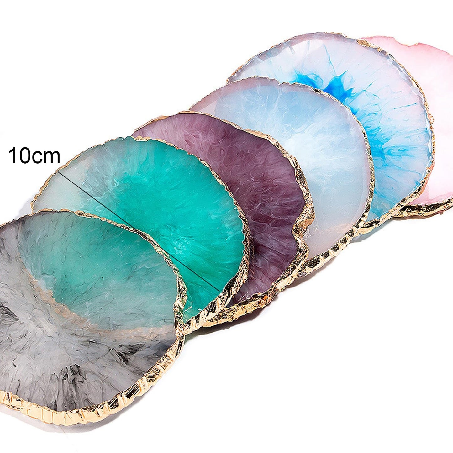 Smalibal Resin Cosmetic Makeup Palette, Nail Art Palette, DIY Makeup Mixing Palette, Beauty Salon Color Cream Mixing Palette, Nail Art Painting Mixed Color Palette, Nail Gel Color Makeup Display Boar
