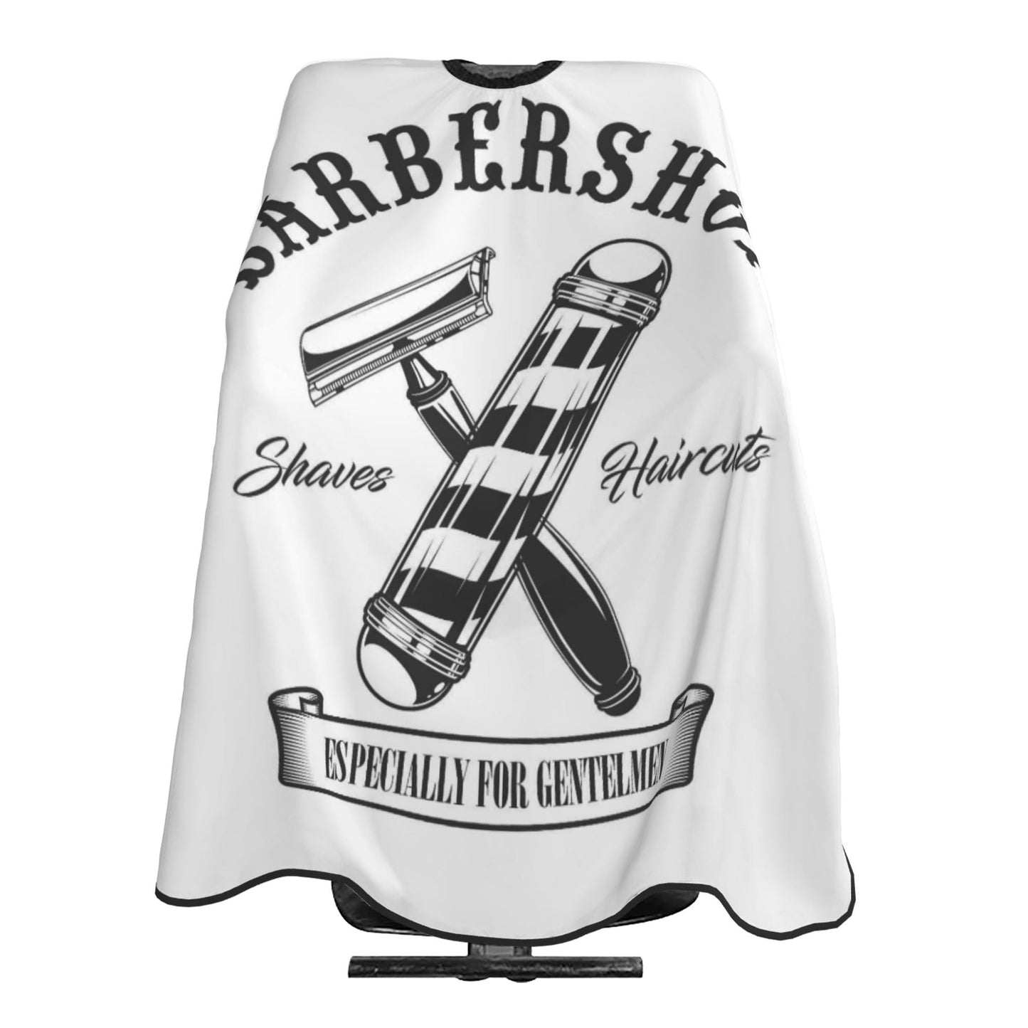 Barber Cape, Hair Salon Haircut Gown, Hair Cutting Apron with Adjustable Closure, Professional Salon Cutting Barber Skirt for Barbershop (Color 2)