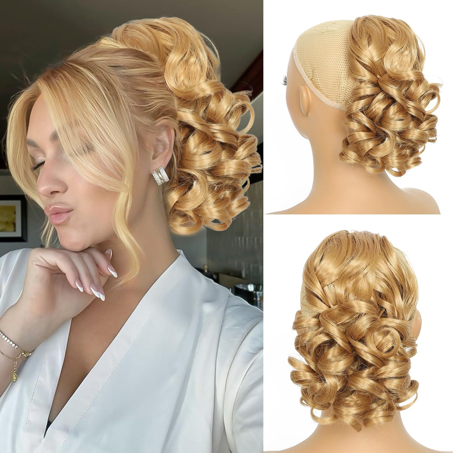 Curly Ponytail Extension - 10 Inch Drawstring Gray Synthetic Hairpiece for Women | Perfect for Daily Wear & Parties