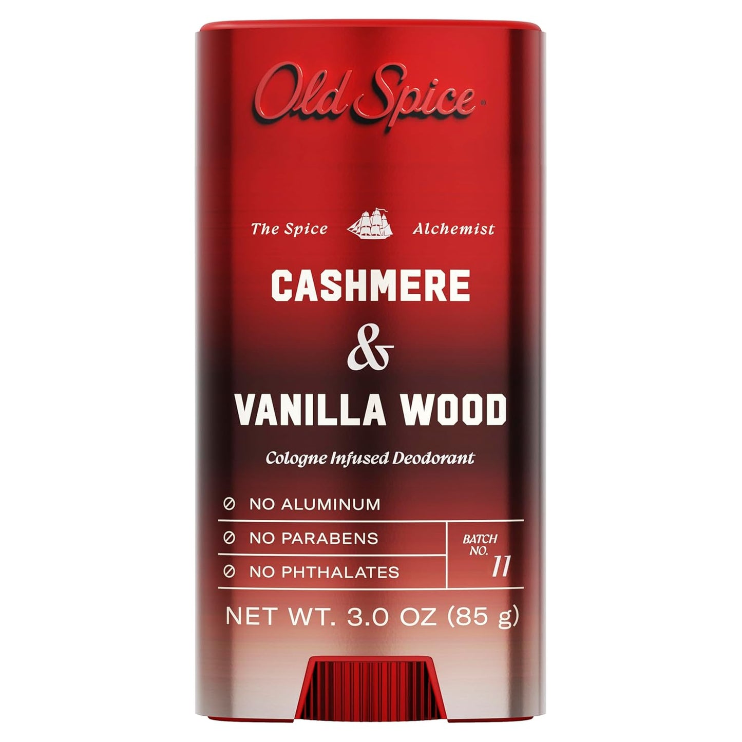 Old Spice Aluminum-Free Deodorant for Men | Cashmere & Vanilla Wood Scent, 3 oz - 24/7 Cologne Infused Formula