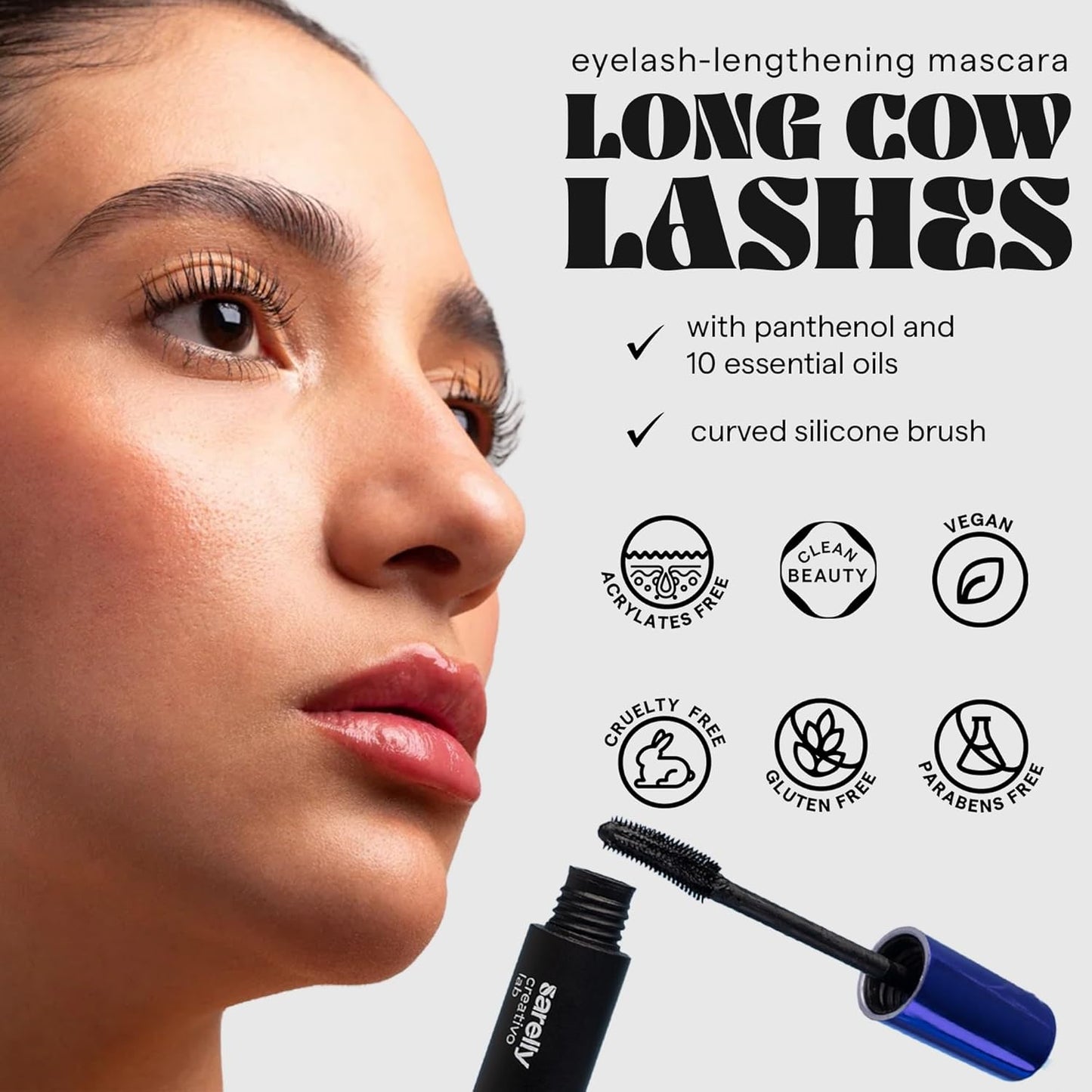 Mascara Kit - Volume & Lengthening Horse Lashes | Waterproof, Vegan & Cruelty-Free | Long Cow Lashes