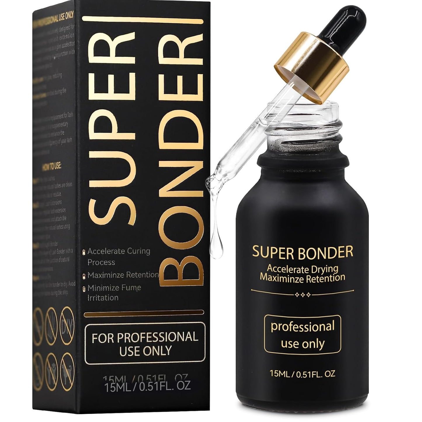Eyelash Extension Bonder & Primer Kit - Glue Accelerator & Protein Oil Remover | 15ml Each