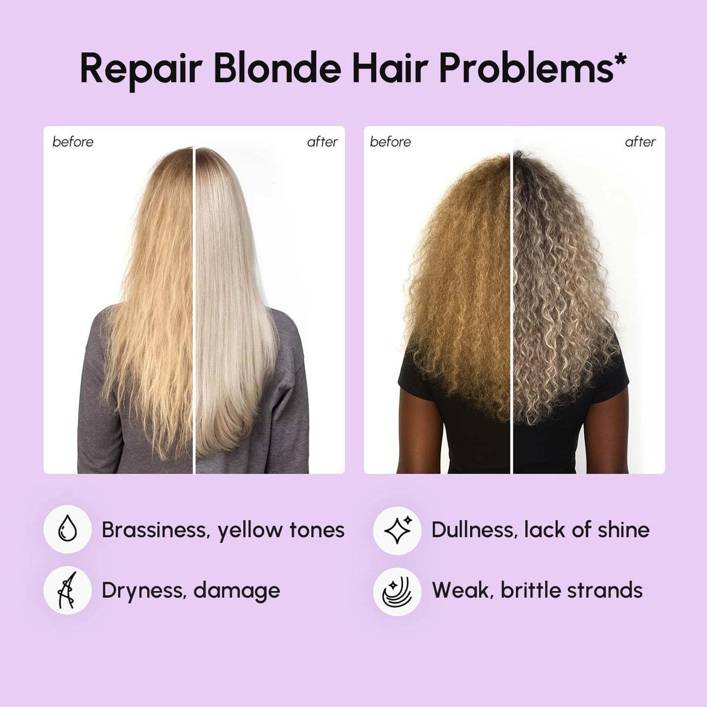 Dulele Keratin Hair Mask, Purple Collagen Hair Mask Essence, Deep Conditioning Hair Treatment Mask Repair Treatment Damage Hair Root, Neutralizes Brass & Yellow Tones,100g/3.53oz