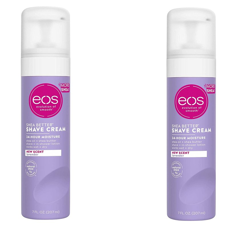 EOS Ultra Moisturizing Shave Cream Lavender Jasmine - 7 oz. (Pack of 2)