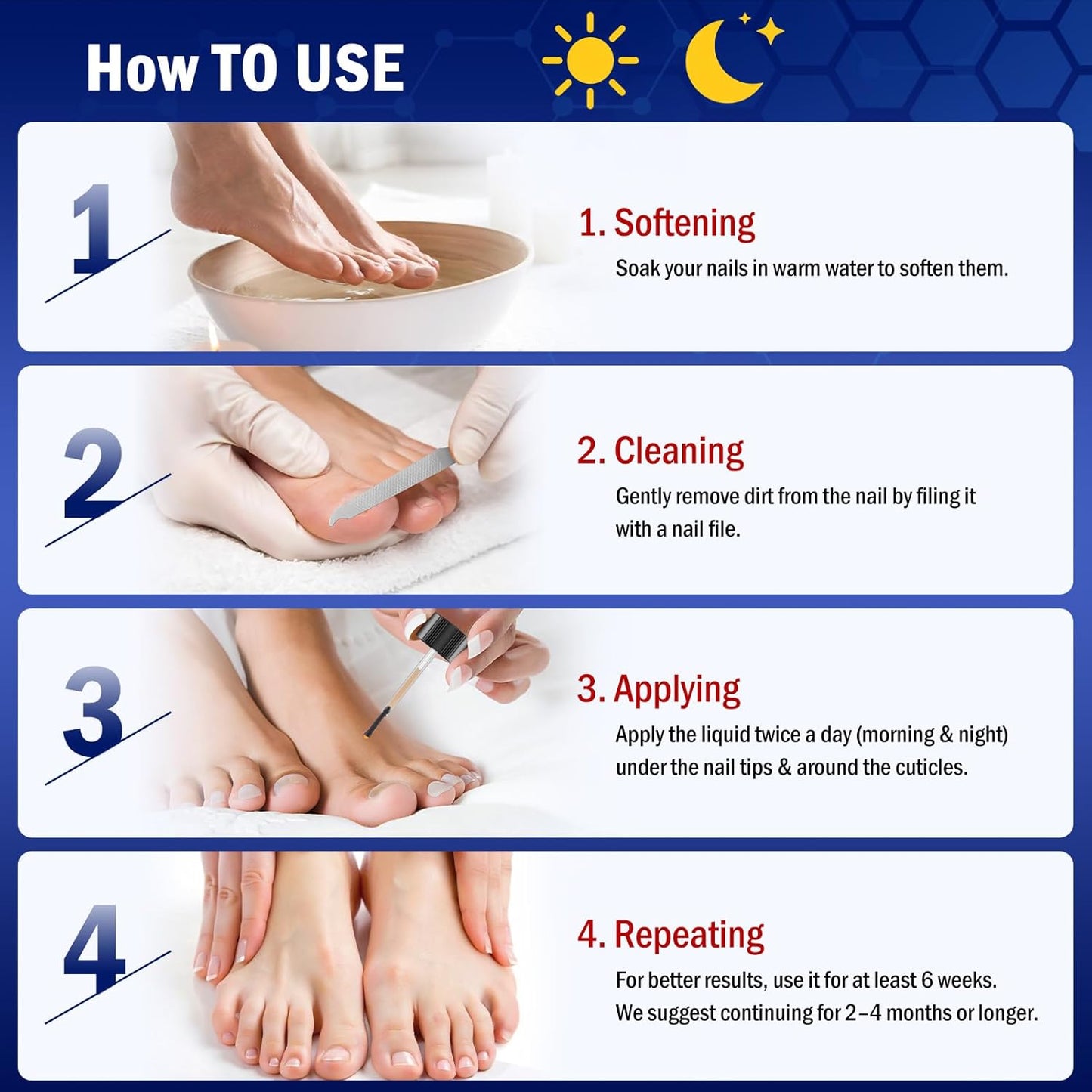 Toe Nail Fungus Renewal Treatment - Fast Acting Solution for Thick, Discolored Nails | 2-Pack