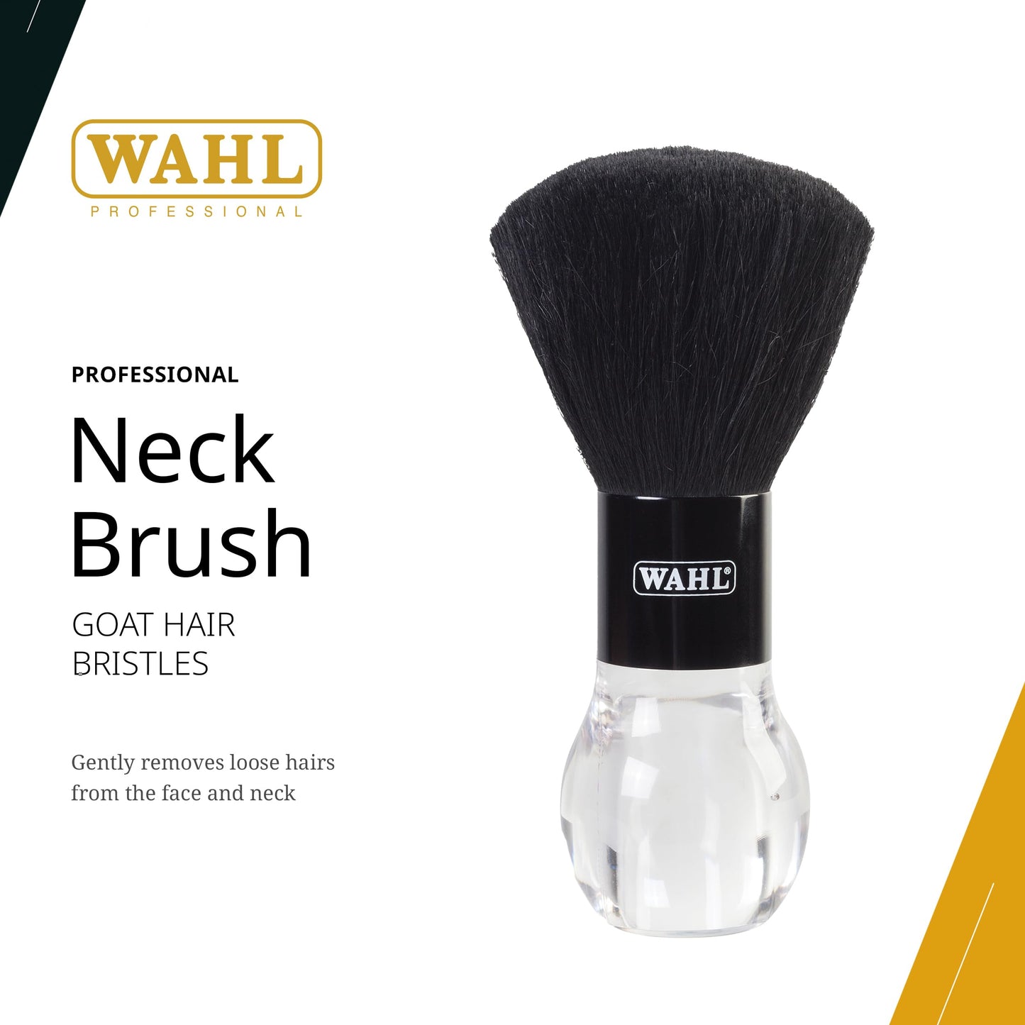 Wahl Professional Neck Brush, Soft Bristles for Comfortable and Effective Hair Removal, Ergonomic Handle, Durable, Easy to Clean