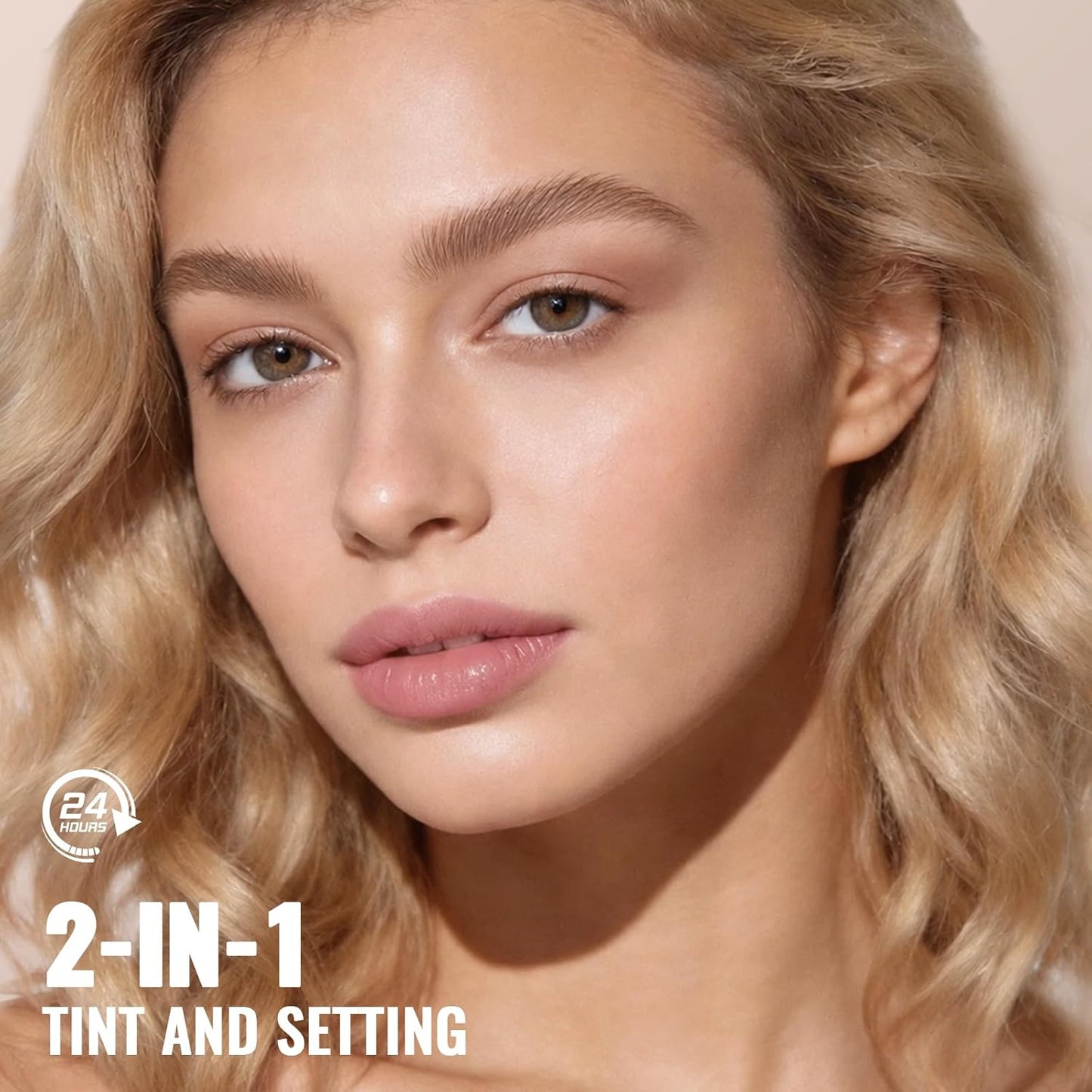 Eyebrow Tint and Setting Mousse Kit - 2 Pack Fluffy Volumizing Brow Gel with Brush | Natural Black