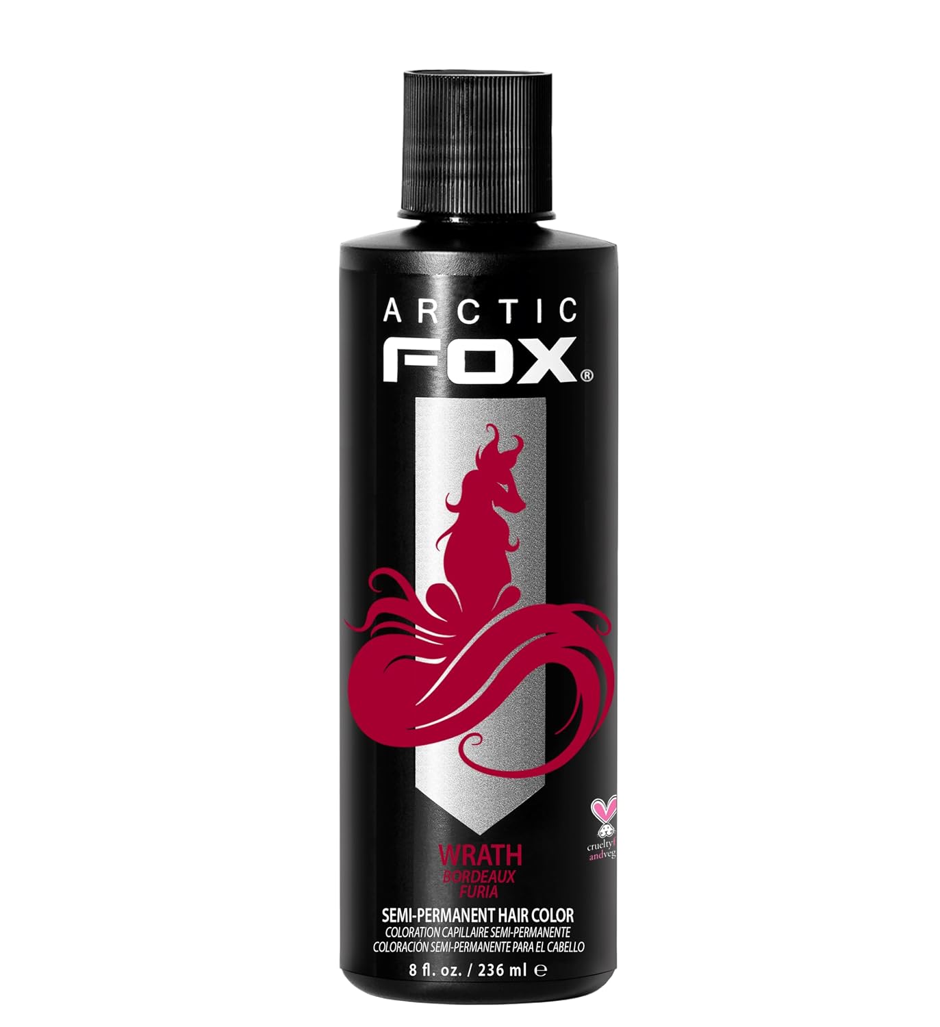 Arctic Fox Semi-Permanent Hair Dye - Vibrant Purple AF Color | Vegan, Ammonia-Free, 4 Fl Oz