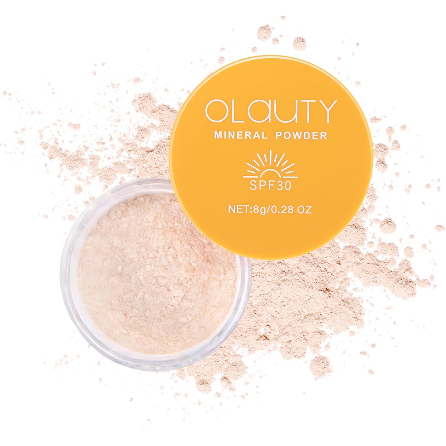 Mineral Powder Sunscreen for Face & Scalp,SPF 30,Brush on Sunscreen Setting Powder,Beach Essentials,Oil Control Hair Sunscreen Face Powder Travel Size,Lasting Lightweight (#01 Translucent Setting)