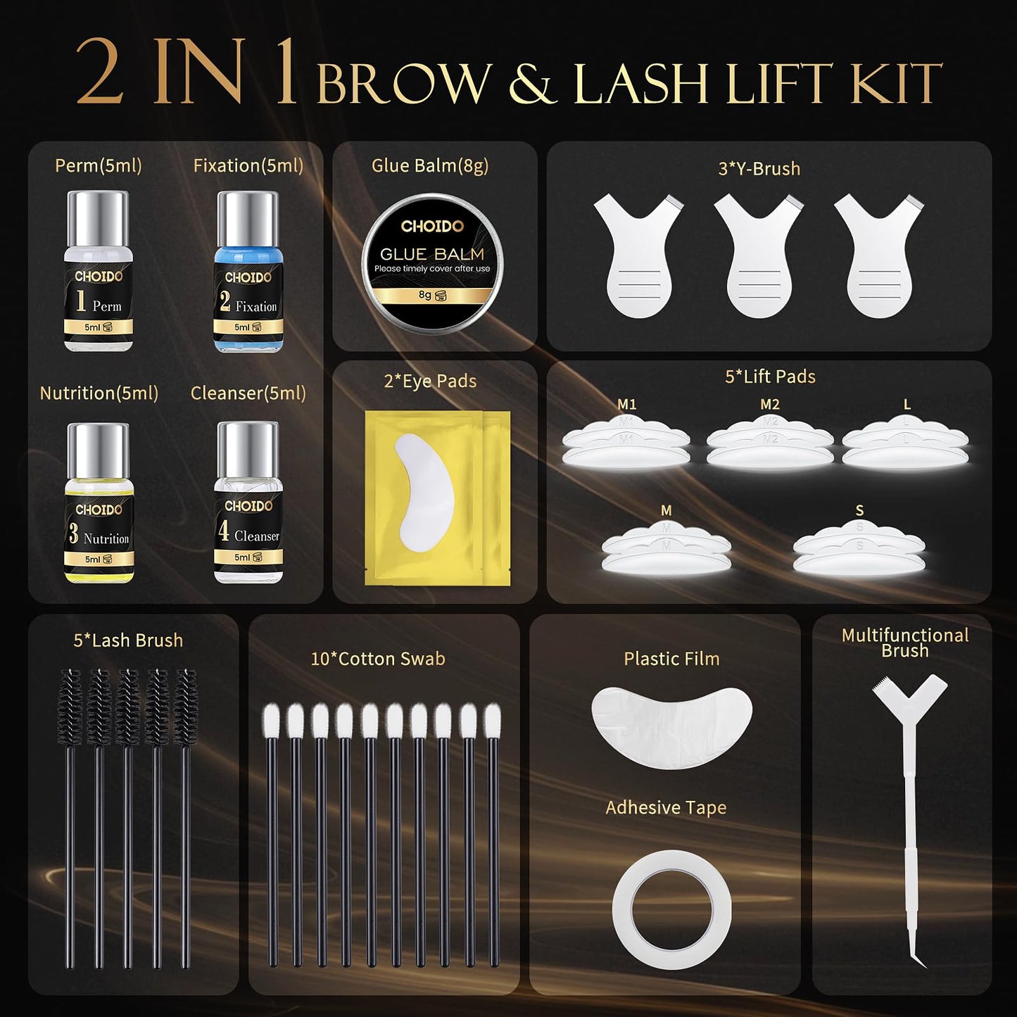 Lash Lift Kit - Professional Eyelash Curling Lash Extension, Eyebrow Lamination Kit