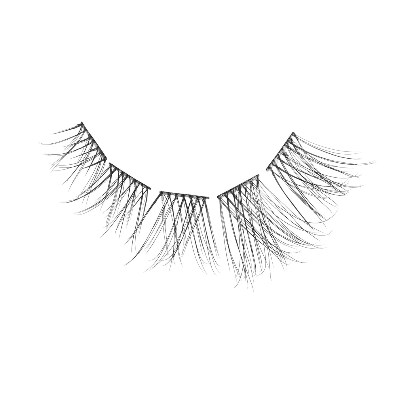 Kiss Impress False Eyelashes - Demi Natural Lash Clusters, 48 Pre-Glued, 8mm-16mm | Contact Lens Friendly, Reusable