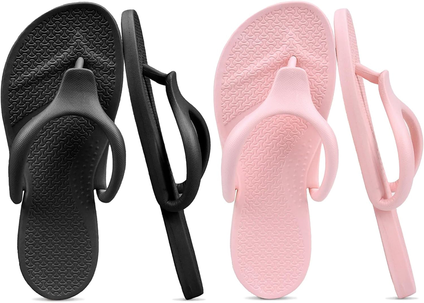Flip Flops for Women & Men - Lightweight Non-Slip Shower Shoes | Foldable Quick-Dry Travel Slippers for Summer Beach