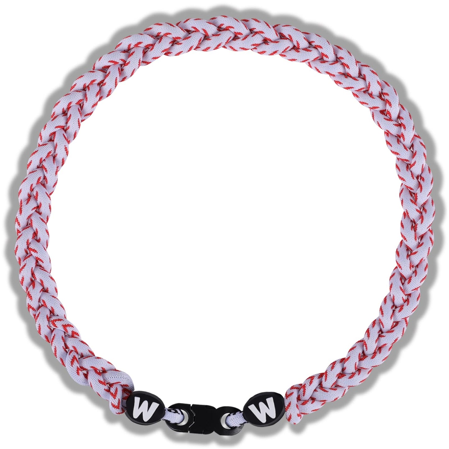 Willtok Premium 18inch Baseball Necklace w/Nylon Tri-Braided Rope Tornado Design