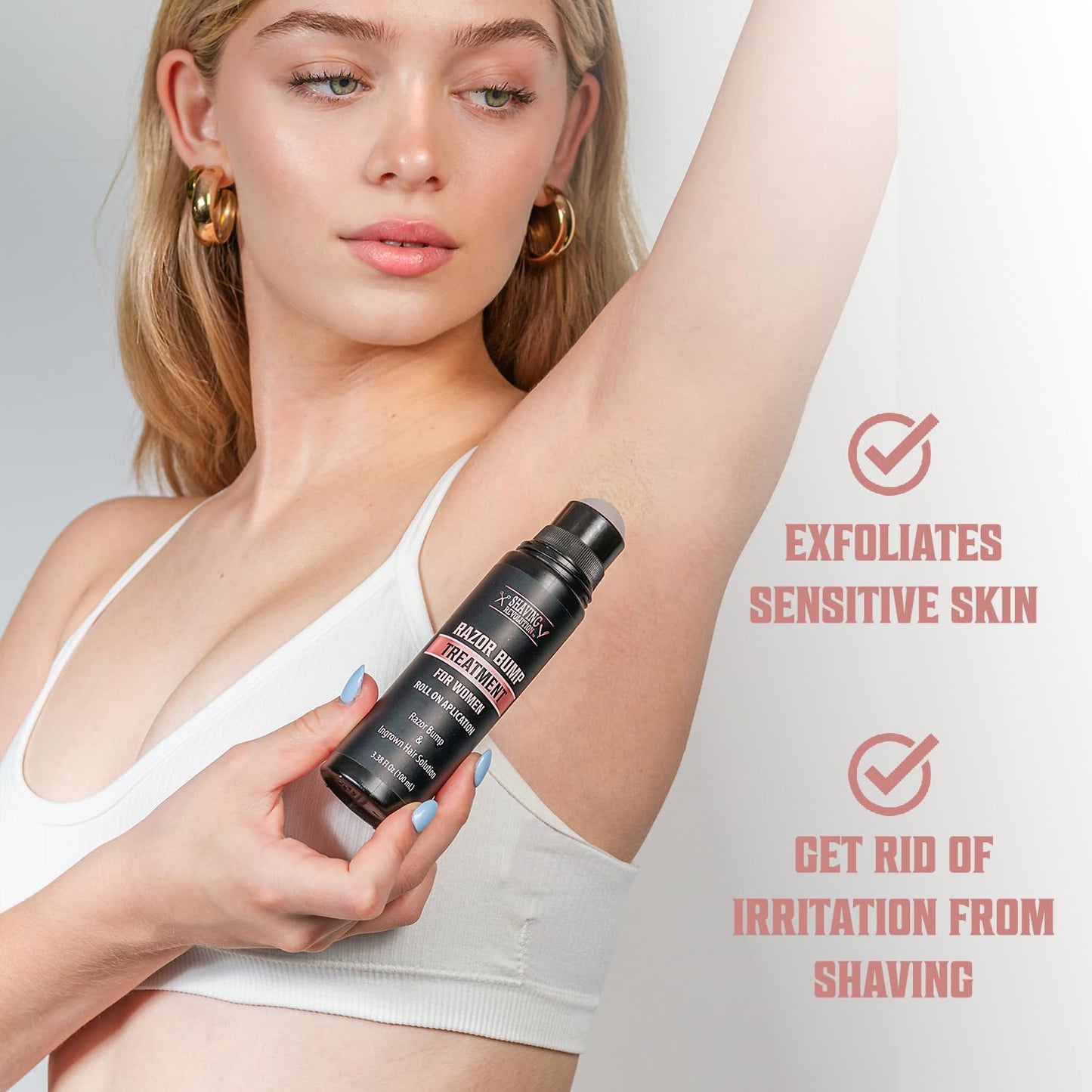 Viking Revolution Razor Bumps Treatment for Women - After Shave for Women Ingrown Hair Serum - Bump Stopper for Bikini Area with Salicylic Acid - Razor Burn Treatment 3.38 Fl Oz