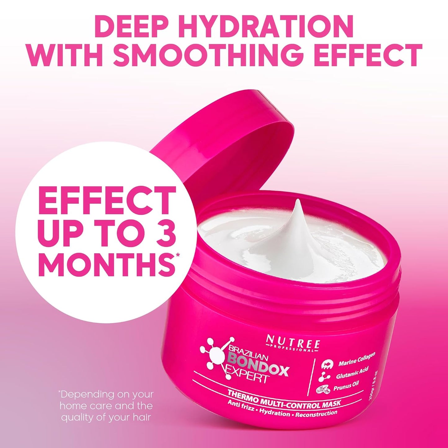 Nutree Professional Hair Bottox - Deep Thermal Repair Mask for Smooth, Frizz-Free Hair | 8.8oz, Formaldehyde-Free