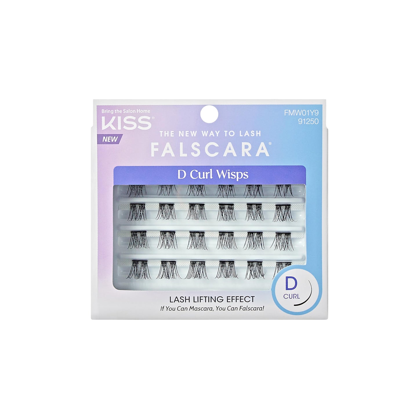 KISS FALSCARA False Eyelashes WISPS Multipack, Accent, DIY, Ultra Glam, Invisible, Rewearable 3x, Buildable & Customizable, Easy To Apply, Split Lash Tip | 24 Wisps