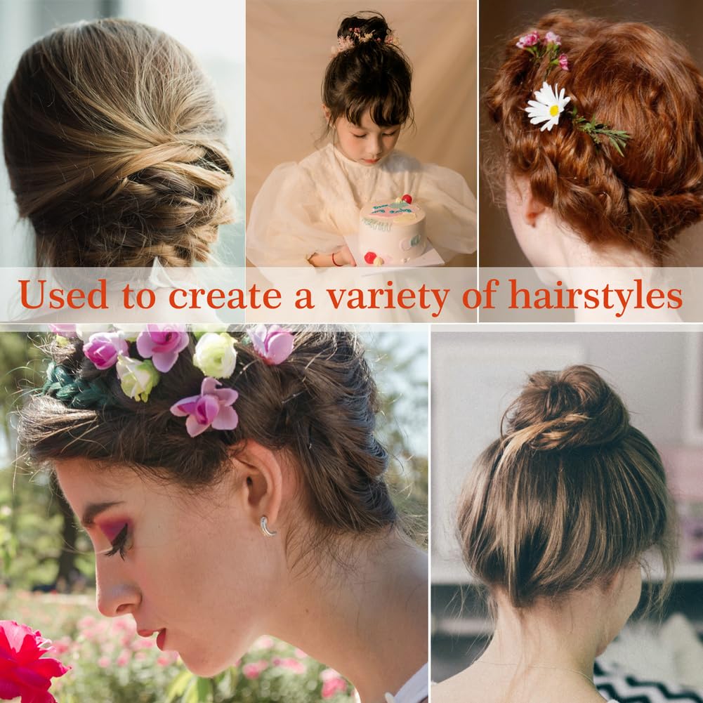 U Shaped Hair Pins - 330 Count Black Bun Pins for Women | 2.4 Inch Hair Accessories with Storage Box