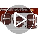 24 Pack Football Paper Plates - 7" Disposable Tableware for Parties