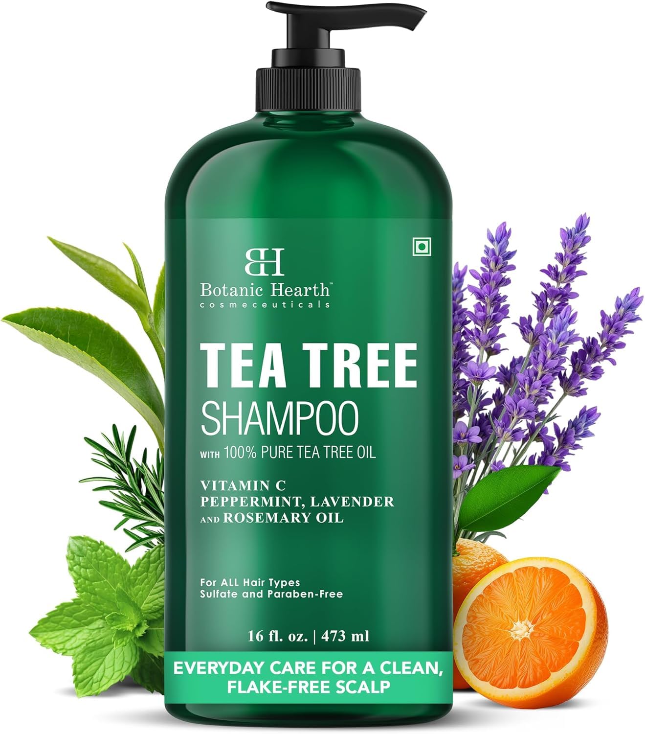 Botanic Hearth Argan Shampoo - Hydrating & Volumizing Formula for All Hair Types | 16 fl oz