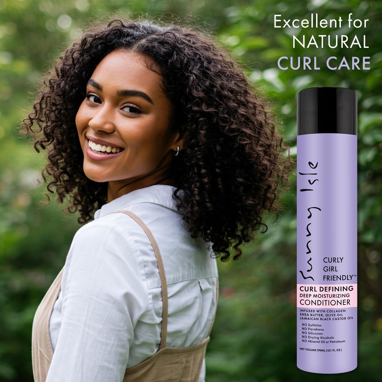Curly Girl Friendly Deep Moisturizing Conditioner - Hydrating & Detangling for Wavy, Curly & Coily Hair | Jamaican Black Castor Oil, 10.1 oz