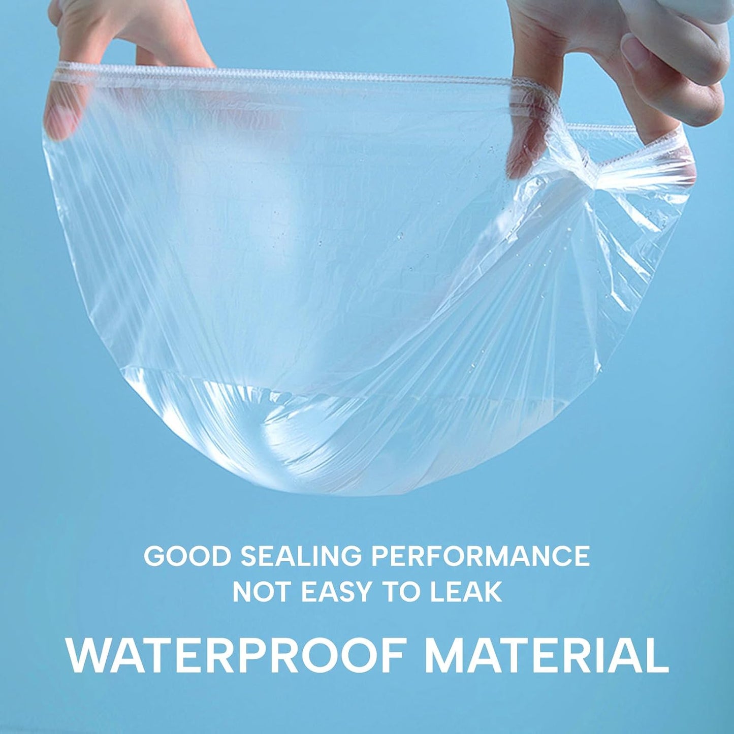 30PCS Disposable Shower Caps - Large Thick Waterproof Hair Covers for Women | 20.5" Clear Spa & Travel Use