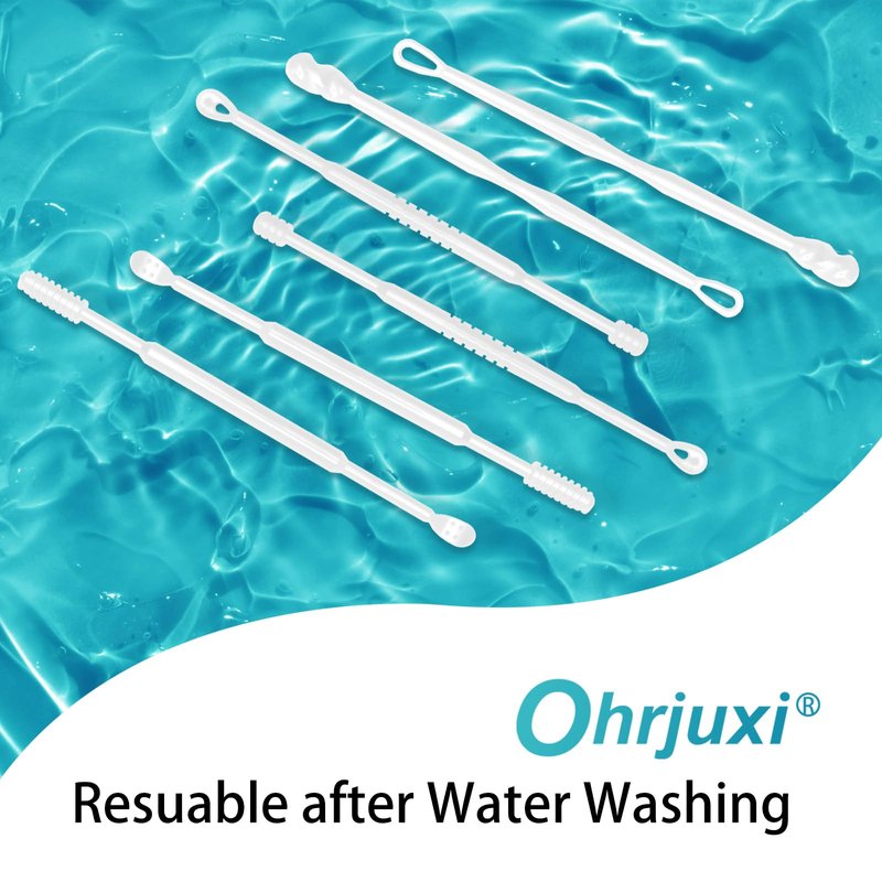 Ohrjuxi Ear Wax Removal Tool - 18 PCS Reusable Ear Cleaners, Professional-Grade TPE, Effective & Gentle Ear Cleaning Kit, Clogged & Itch Ear Relief - Suitable for All Types of Ears(3 Styles)