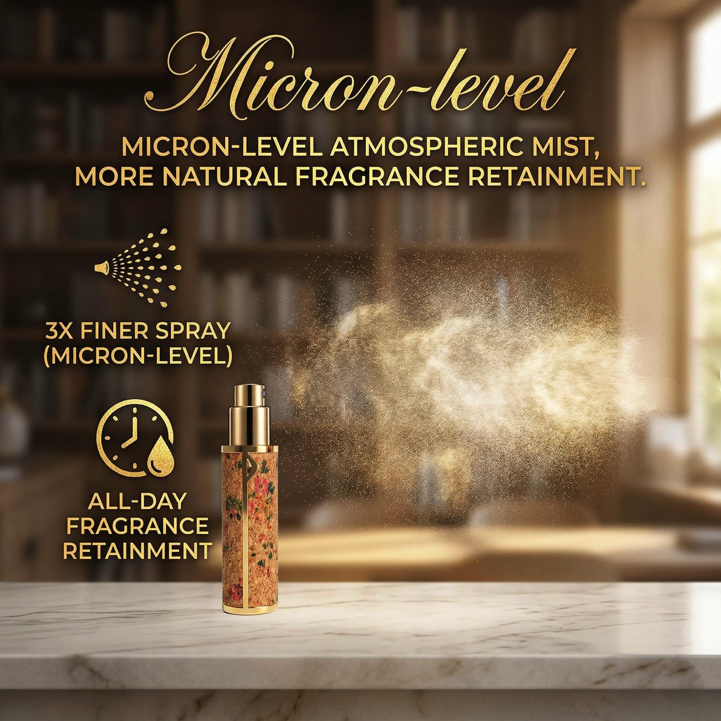 BODORISEN Travel Perfume Bottle Refillable 5ML, Leak-Proof Perfume Atomizer for Purse, Portable Mini Travel Size Spray Bottles for Fragrance, The Floral/Art Series, TSA Approved 3 Pcs