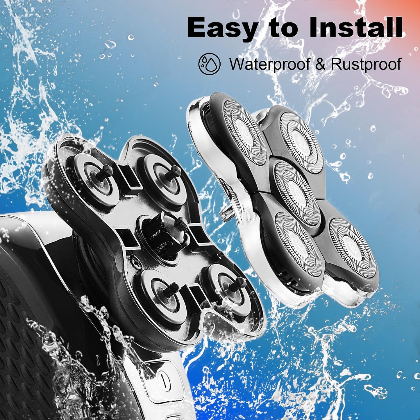 3PACK XR7000 Balder Pro Replacement Head Compatible with Remington Balder Pro Head Shaver Model XR7000/XR1500/XR1501