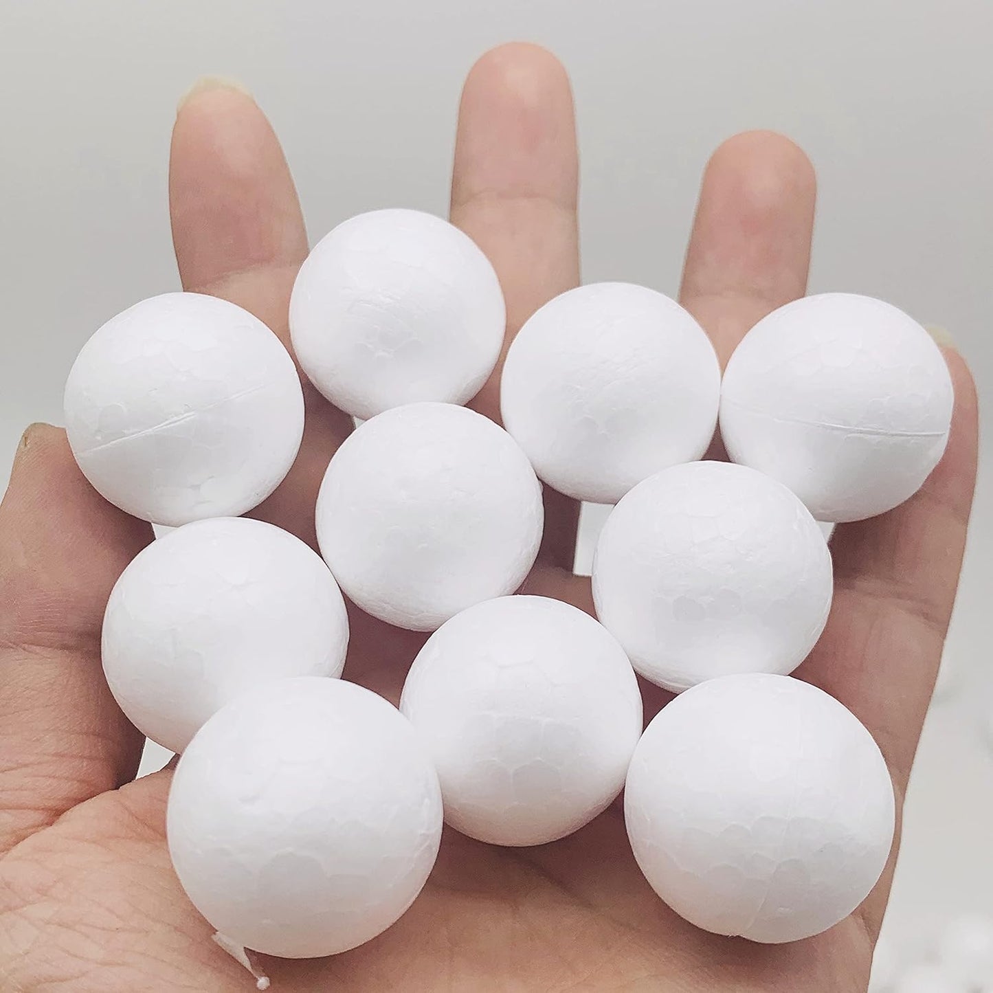 Craft Foam Balls - 66-Pack 1 Inch Polystyrene for DIY Arts & Crafts | White Decorative Ornaments