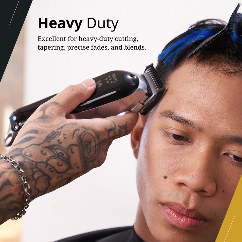 Wahl Professional 5 Star Cordless Senior Clipper, Precision Fade Blades, Metal Housing, 80-Minute Run Time