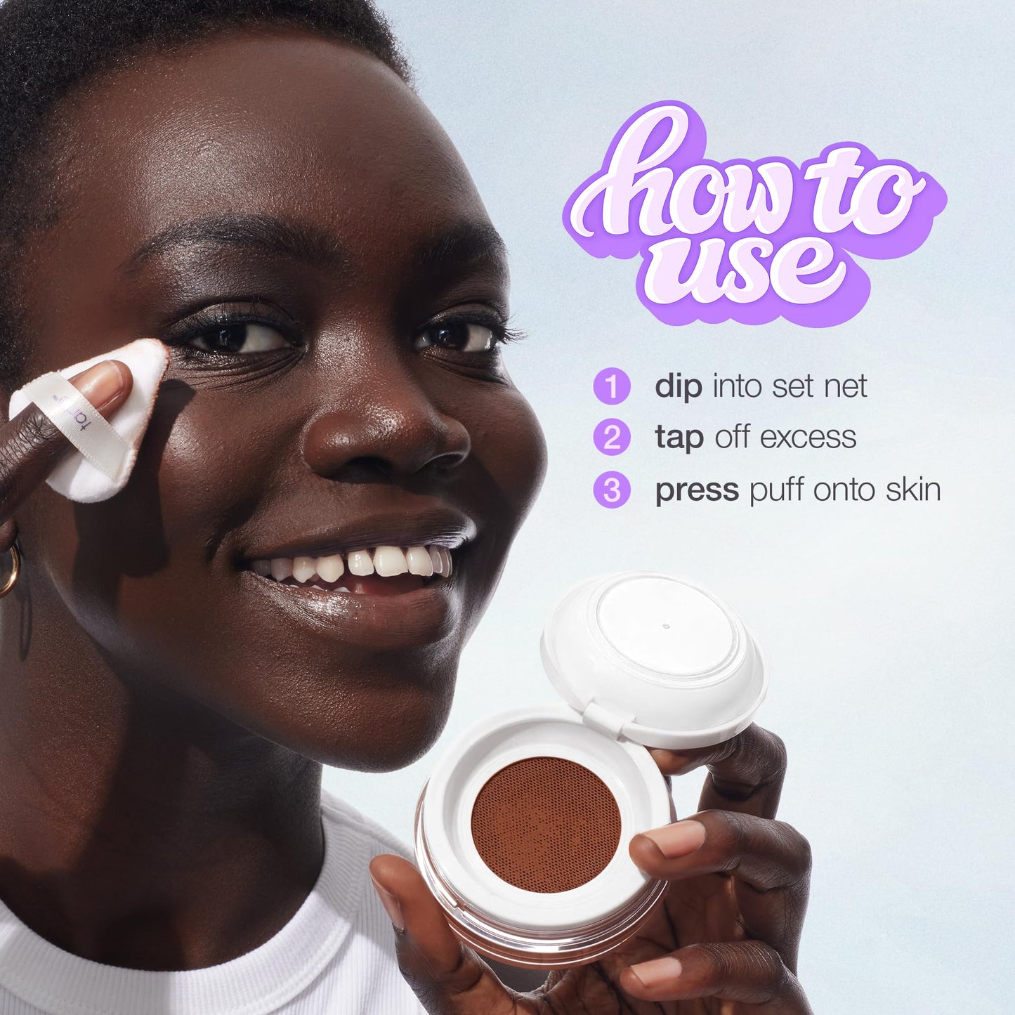 tarte creaseless setting powder – Loose Face Powder, Lightweight Oil-Absorbing Formula for Longwear Finish, Vegan & Cruelty-Free, full size, pink