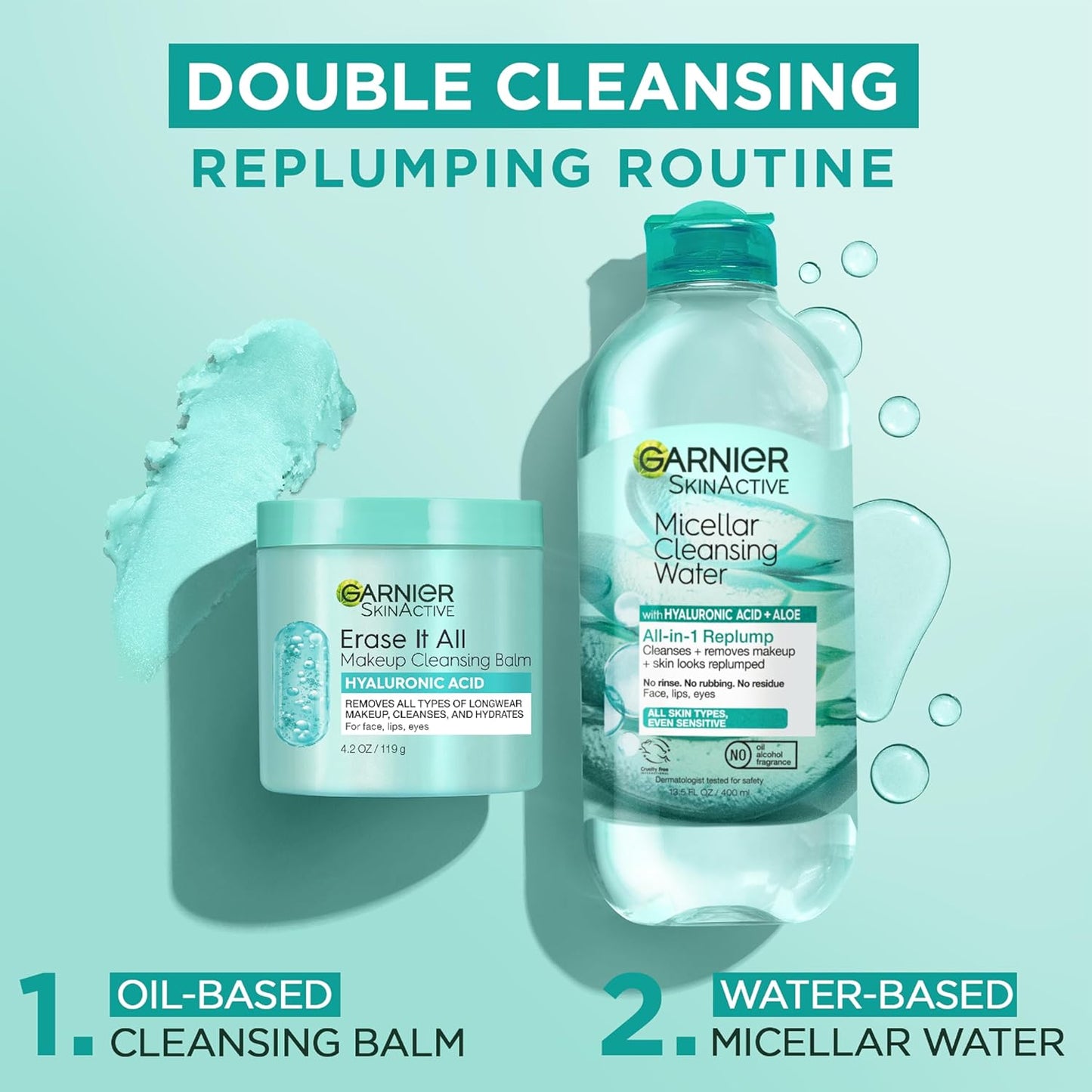 Garnier Makeup Cleansing Balm - Hyaluronic Acid Facial Cleanser & Makeup Remover | 4.2 Oz