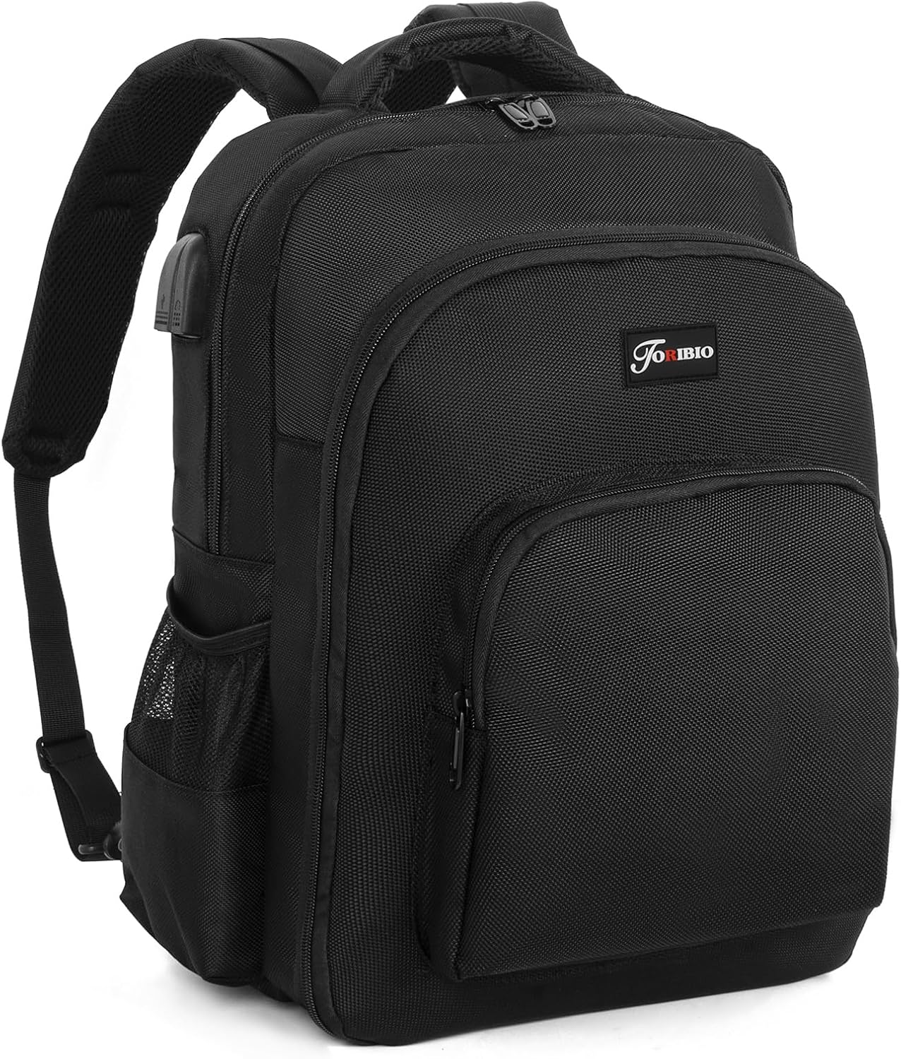 Barber Supplies Bag - Portable Backpack for Clippers & Tools with USB Port | Black