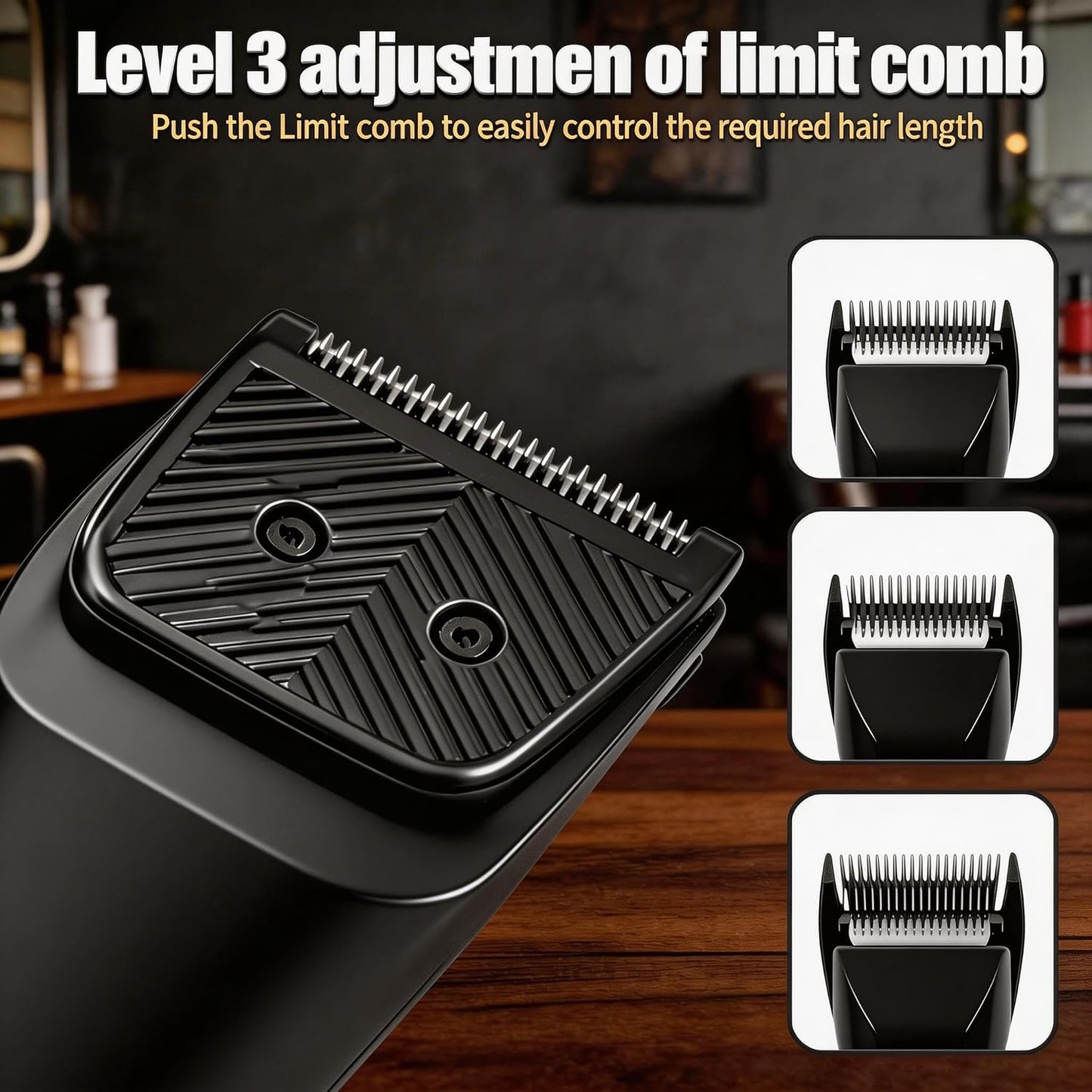 Body Hair Trimmer for Men - 2-in-1 Electric Groomer with Dual-Head Ceramic Blade | IPX7 Waterproof, LED Light
