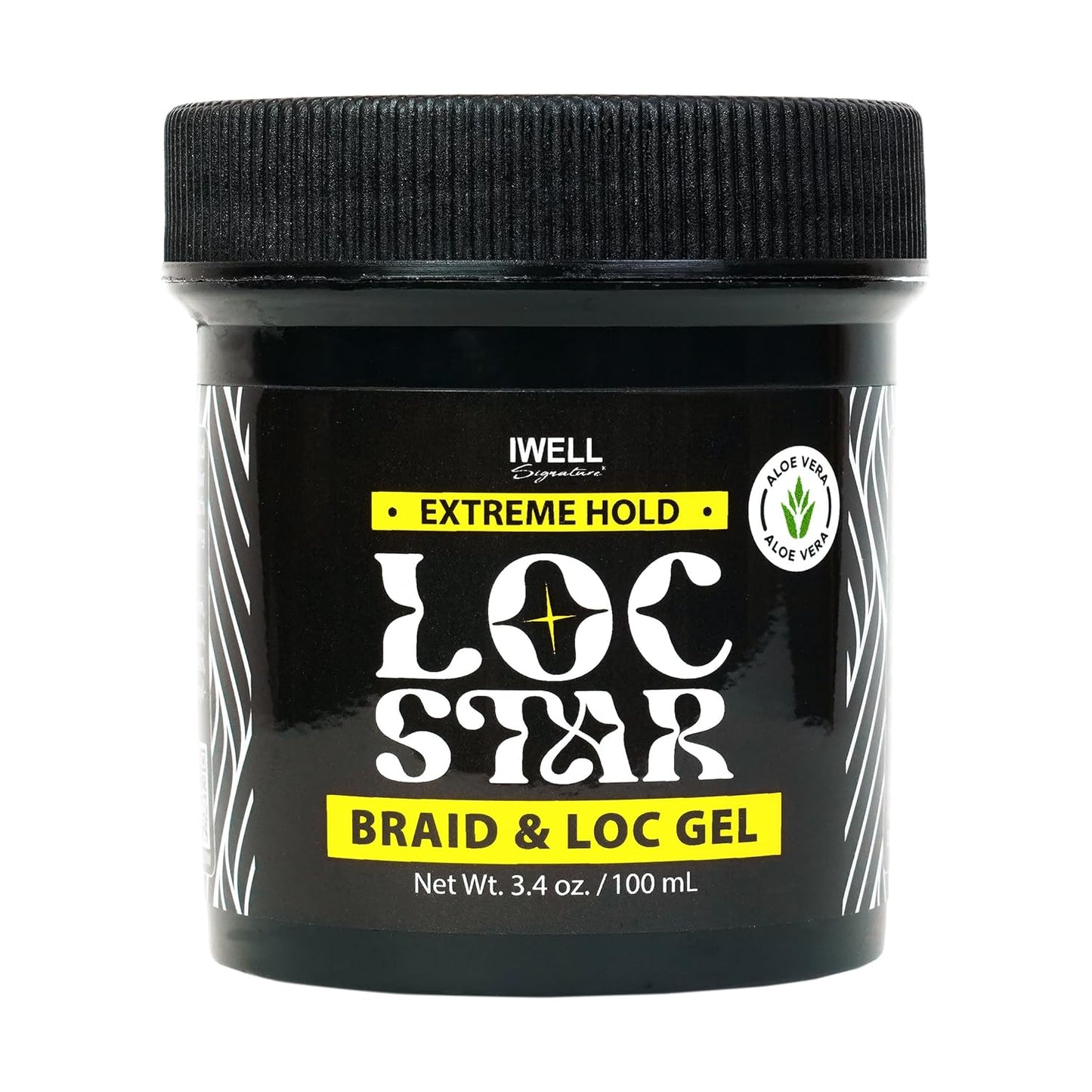 Braid & Loc Gel - Extreme Hold for Braids, Locs & Twists | 3.4 fl oz | Smooths Frizz & Tames Edges with Aloe Vera