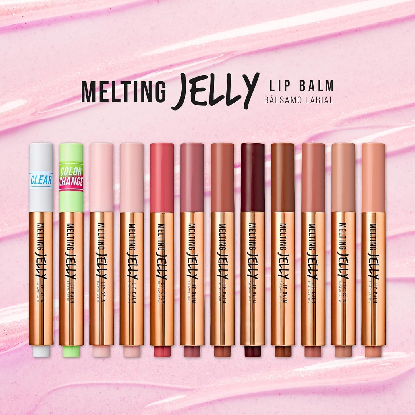 KISS NEW YORK Melting Jelly Lip Balm - High Shine, Moisturizing & Plumping Effect | Chili Mango Flavor