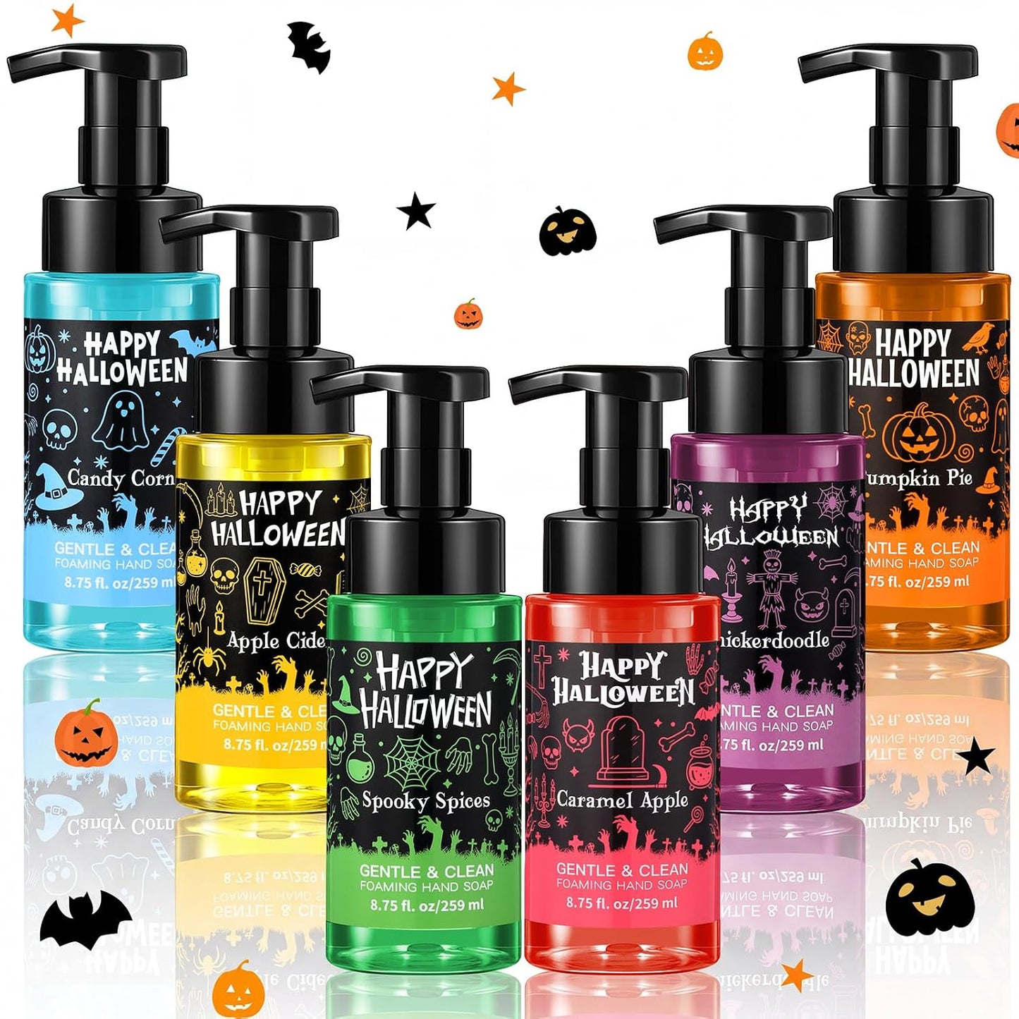 Funny Fruit Foaming Hand Soap - Moisturizing Liquid Foam | 6 Pack, 8.75 Fl Oz - Perfect Gift for Teachers & Nurses