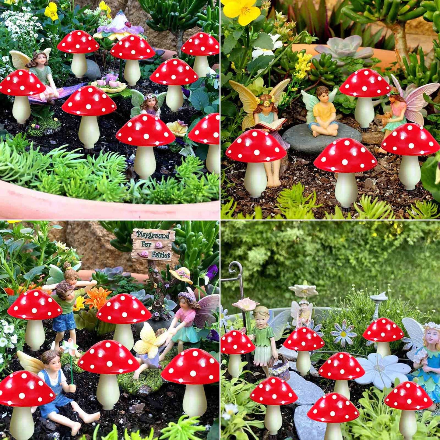8 Pack Waterproof Solar Mushroom Lights Outdoor Decor, 8 Modes IP65 Waterproof for Garden Pathway Yard Easter Halloween Christmas Patio Landscape Decoration