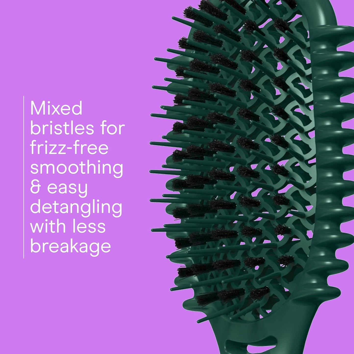 Conair Curl Define Pro Hair Brush - Frizz-Free Detangling & Curl Definition | Dual-Vent Design, Mixed Bristles