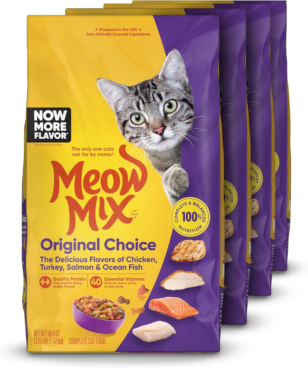 Original Choice Dry Cat Food - Meow Mix | 6.3 lb Bag for Healthy Cats