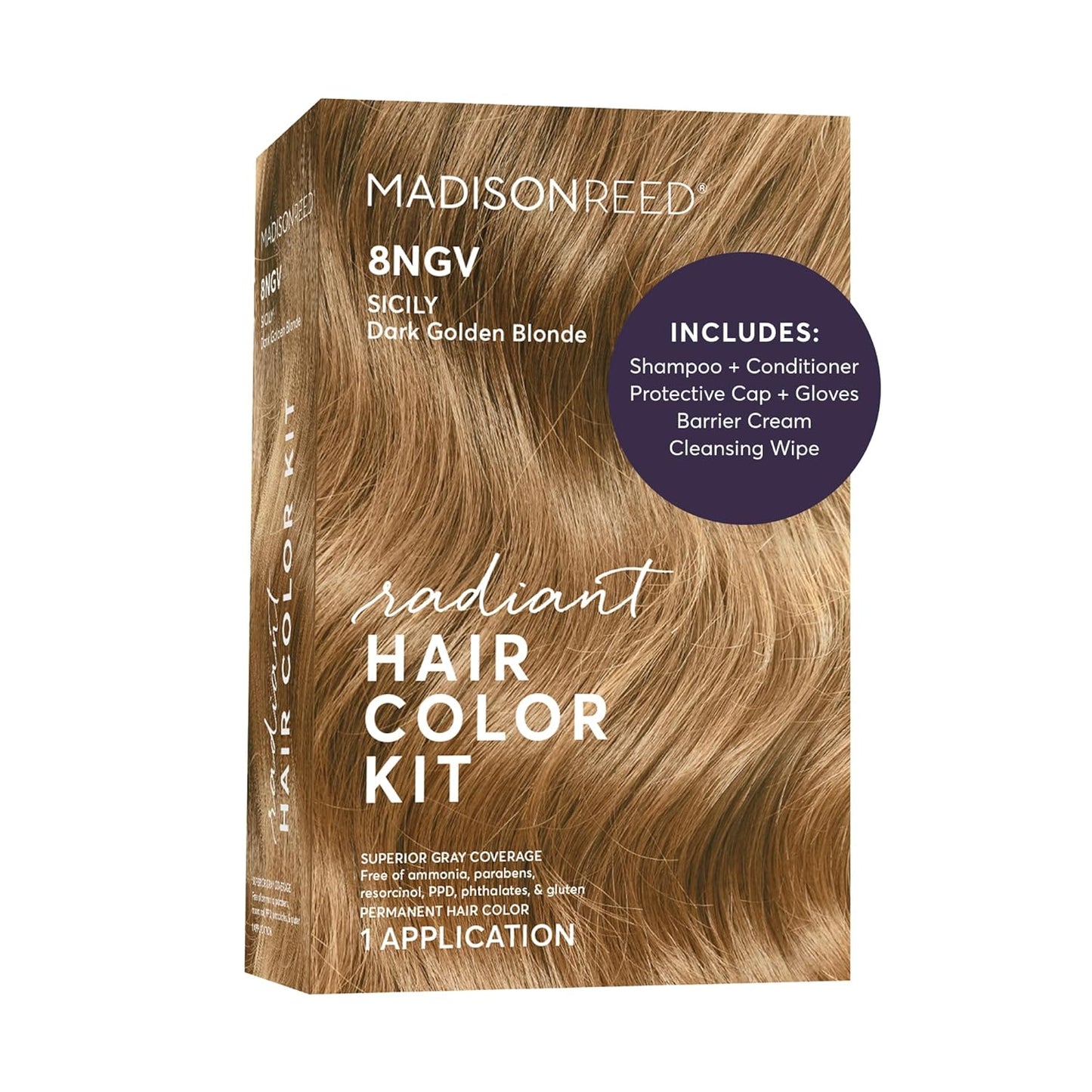 Madison Reed Radiant Hair Color Kit - 5RV Dark Garnet Red | Vivid Permanent Dye for Bold Color & Maximum Shine