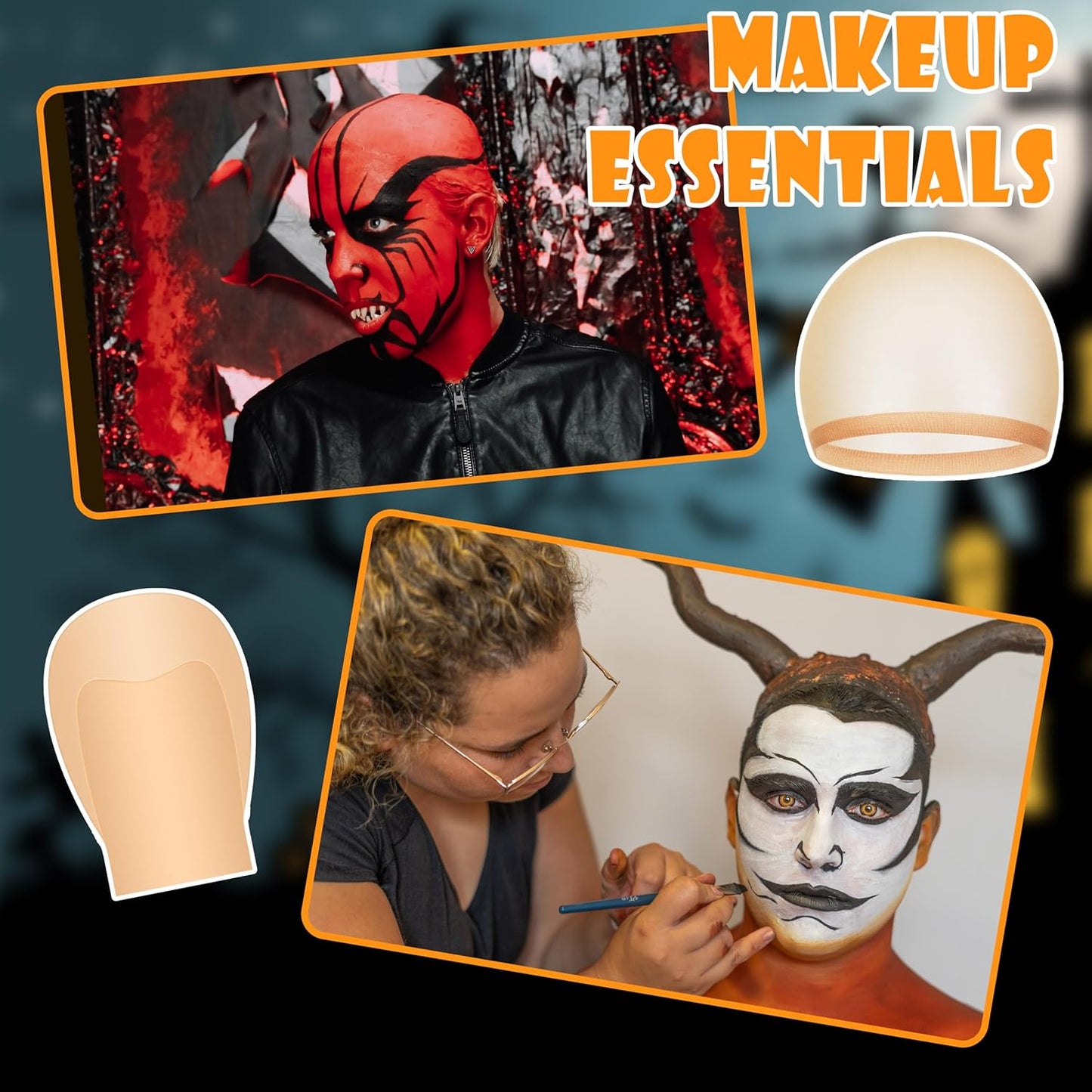 Bald Caps for Halloween Makeup - Latex Costume Accessory for Adults | Unisex Design