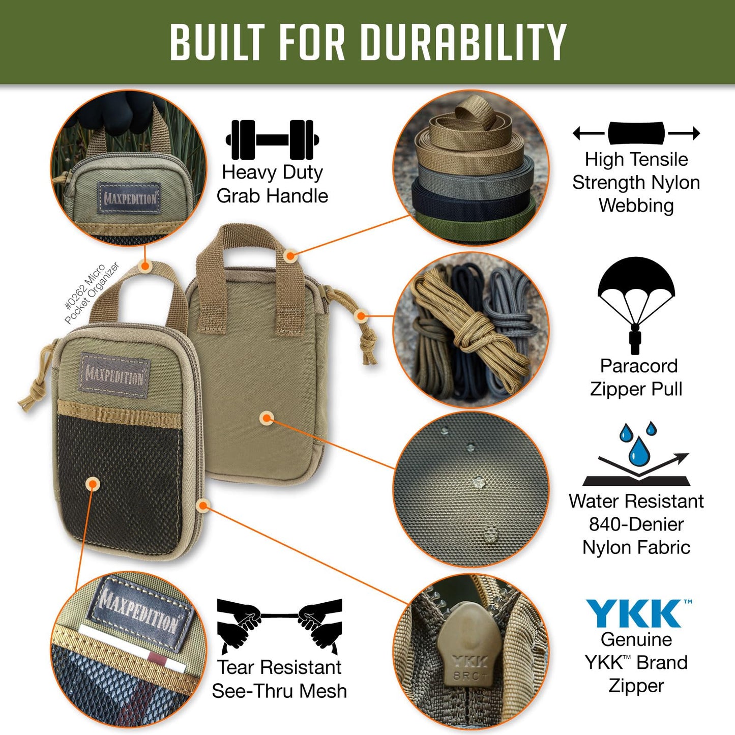 Maxpedition Micro Pocket Organizer (Khaki)