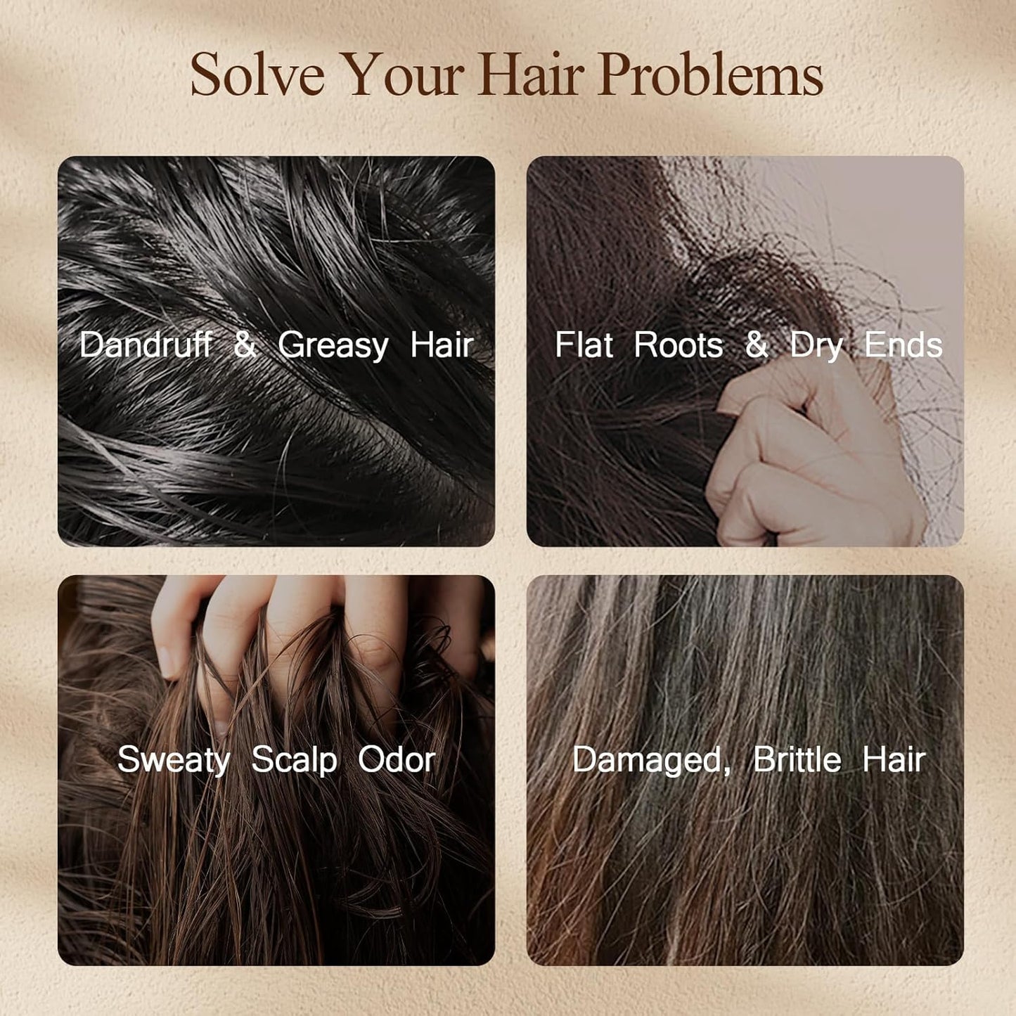 Sulfate-Free Anti-Dandruff Shampoo & Conditioner Set - Argan Oil Treatment for Oily, Dry, Damaged & Curly Hair | 27 Oz