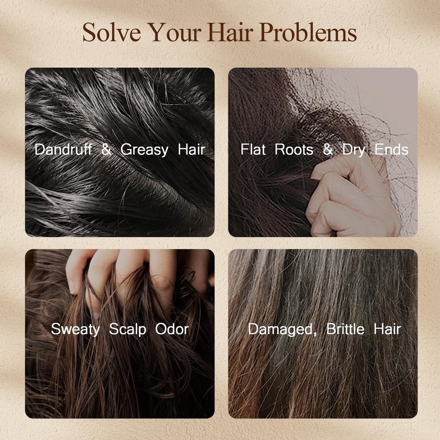 Dear Irean Shampoo and Conditioner Set, Anti Dandruff Oil Control Repair Shampoo and Conditioner, Sulfate Free with Argan Oil for Women, Hair Gloss Treatment for Oily, Dry, Damaged, Curly Hair 30.4 Oz
