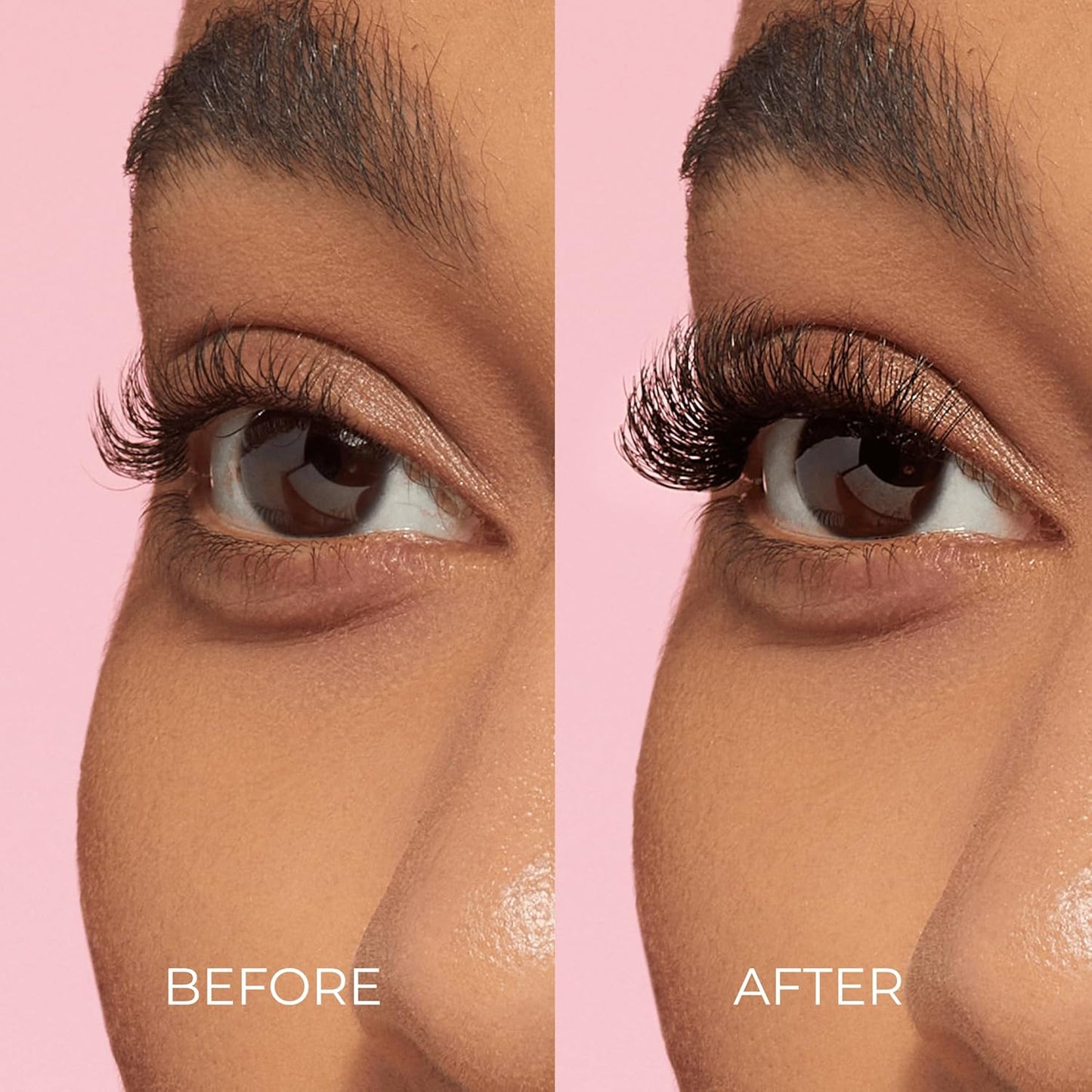 Kiss Impress Falsies Eyelashes - Self-Adhesive Natural Volume Lashes, 12mm-14mm, Black | No Glue, Invisible Band, 12 Clusters