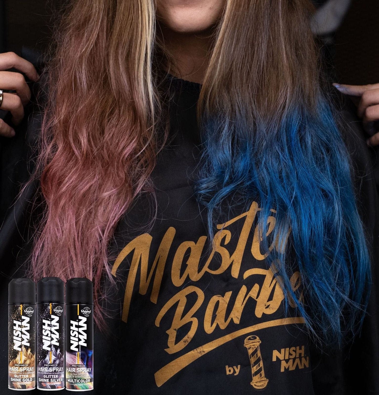 Nishman Hair Coloring Mech Spray Yellow Yellow