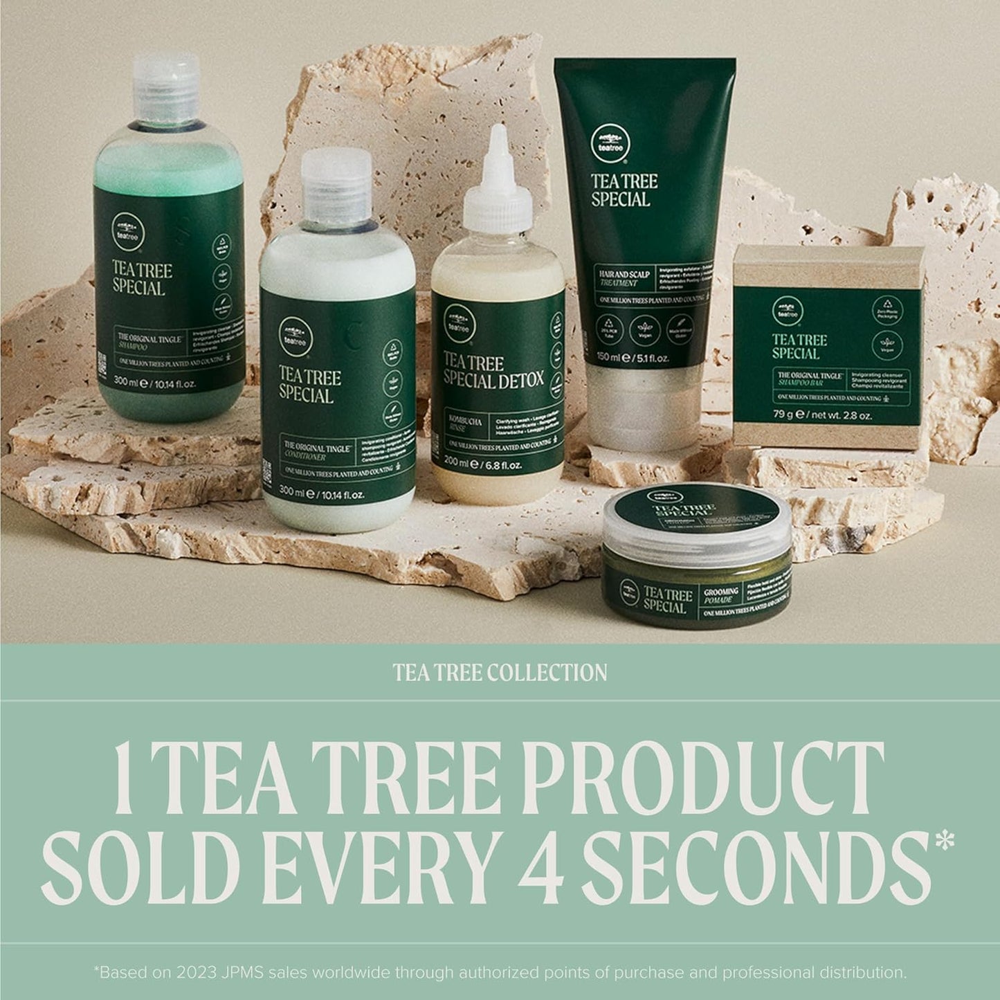 Tea Tree Grooming Pomade - Flexible Hold & Shine for All Hair Types | 3 oz - Ideal for Wavy & Curly Hair