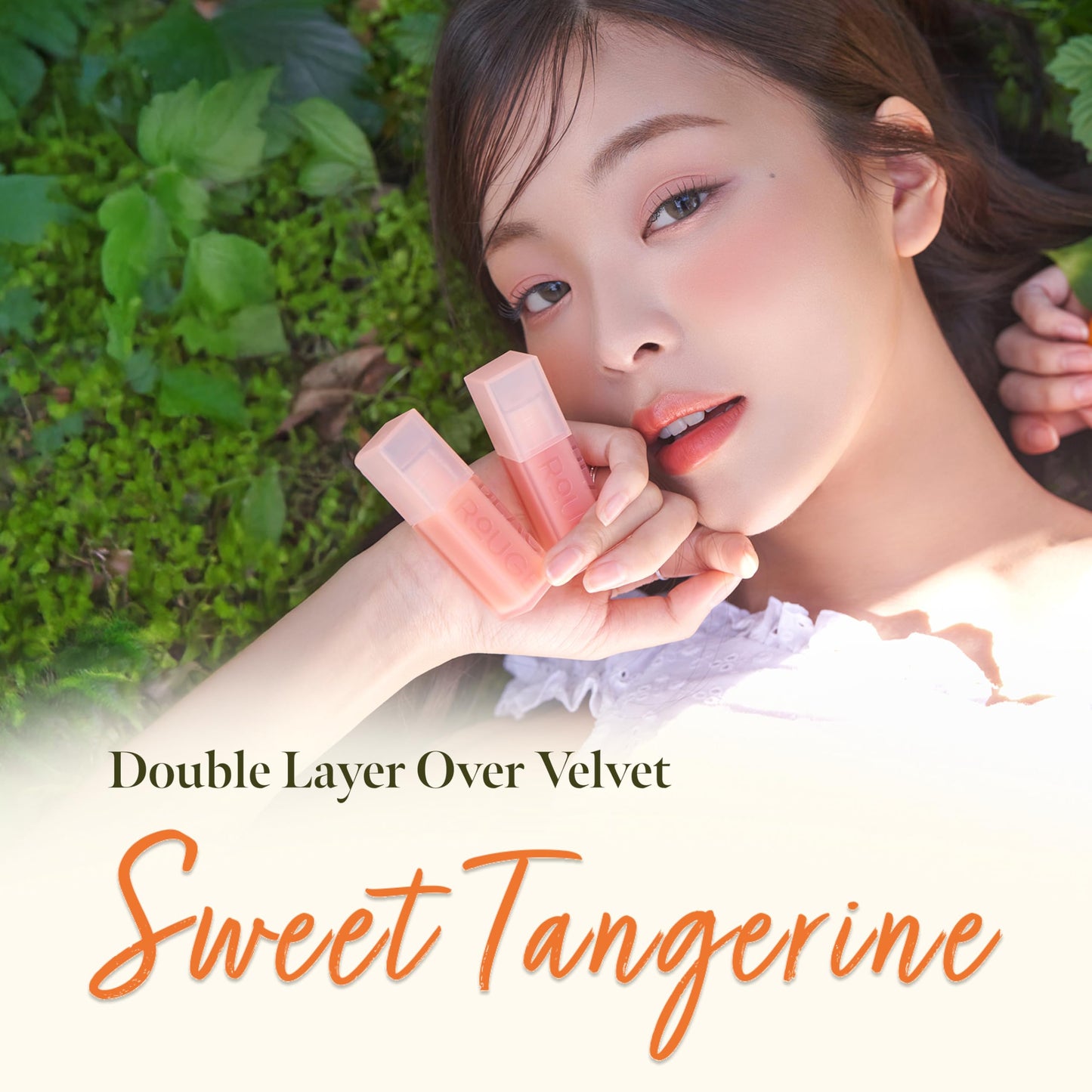 BLACK ROUGE, Double Layer Over Velvet Sweet Tangerine, DL28 Hush Fig – Korean Sheer Glow Velvet Lip Tint, Long Lasting, Non-Smudge, Vitamin C Infused, Hydrating, Jeju Tangerine Scent