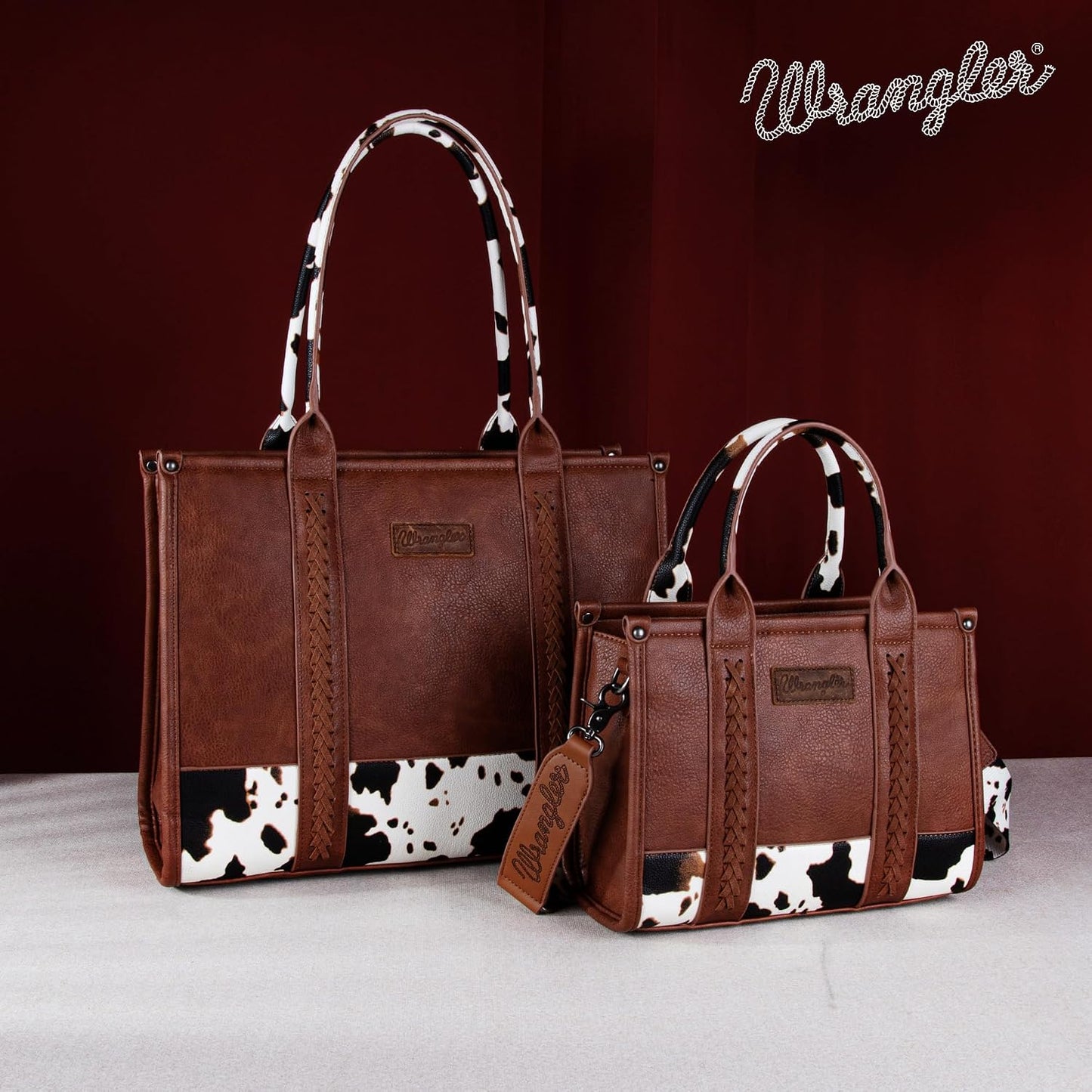 Montana West Tote Bag - Western Cow Print Purse for Women | Designer Top Handle Handbag